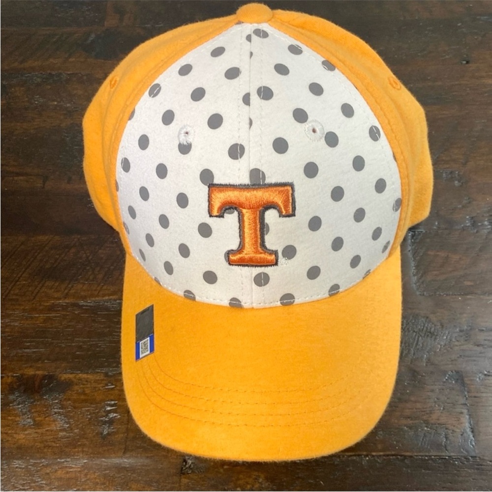 Captivating University of Tennessee Youth Gray Polka Dot Baseball Hat NWT